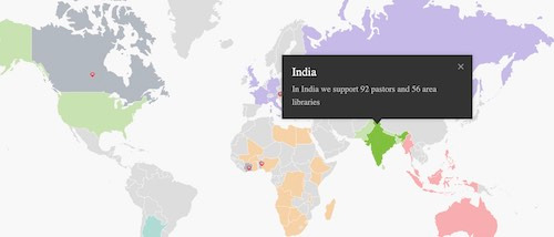 Interactive world map